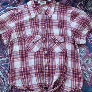 1 flannel and 1 striped shirt!